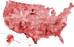 Poverty rates in the US.