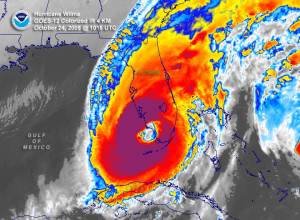 Hurricane Wilma, the last major hurricane to make landfall in the US.