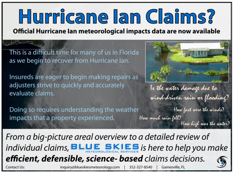 Forensic Meteorology for Hurricane Ian Claims