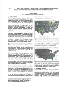 Population Bias in NOAA Storm Events Database Extended Abstract